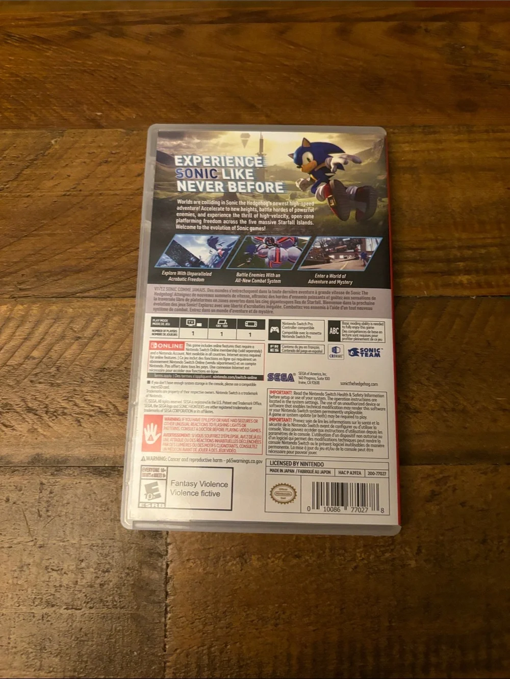 Sonic Frontiers - Nintendo Switch Game